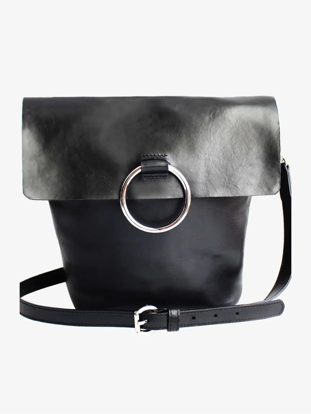 BRAVE Leather Virtue Black Bridle Bag